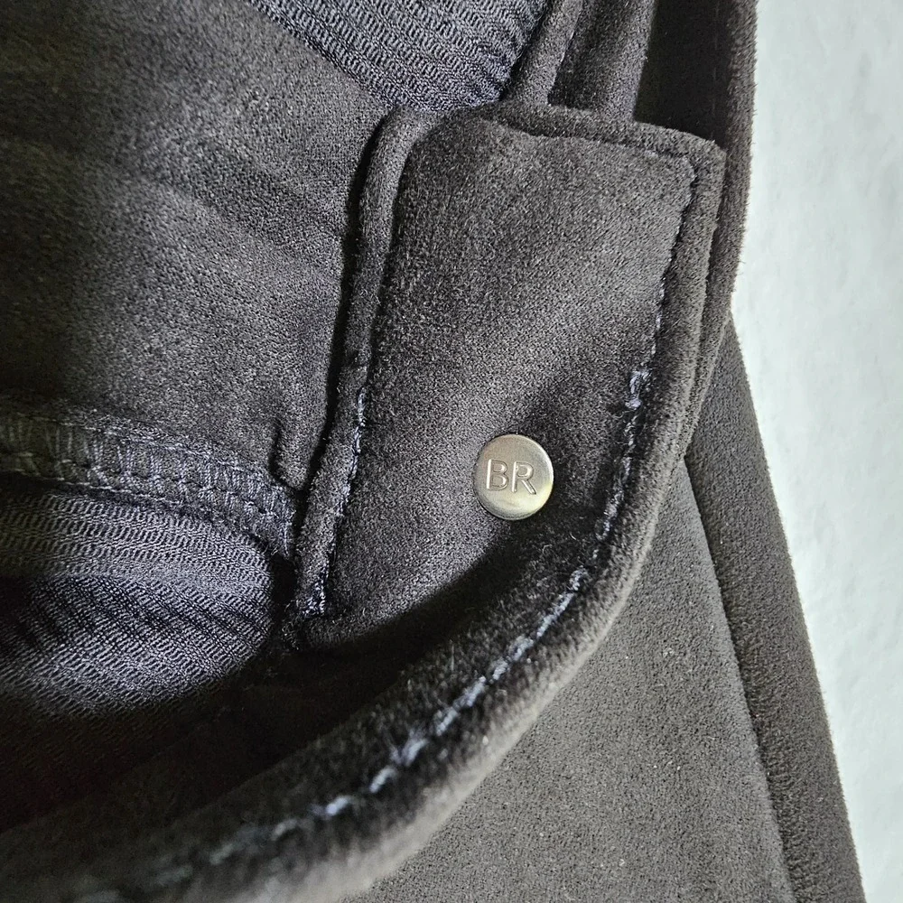 Banana Republic Women's High-Rise‎ Skinny Pants Black Knit Tall 35/20